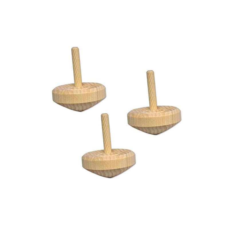 Craft Kit, Spinning Tops, Uncolored, Set of 3
