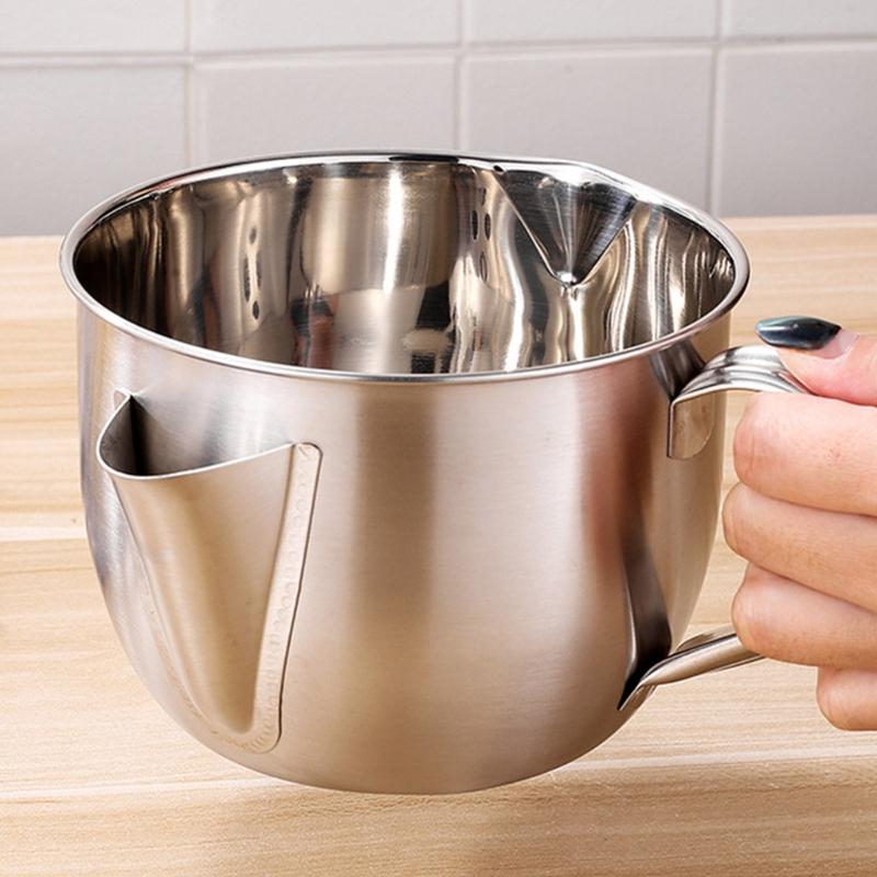 Multipurpose Steel Cooking Oil Soup Filter Strainer Bowl With Secures Grip Handle And Easy Maintenances Feature