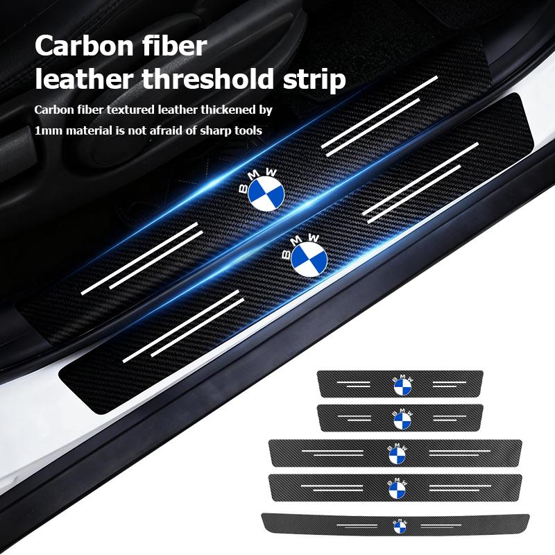 Car Sill Strip Carbon Anti-Scratch Protection Threshold Sticker For BMW M 1 3 4 5 6 7 Series M3 M6 F01 F02E34 E36 E70 F10 X6 X1