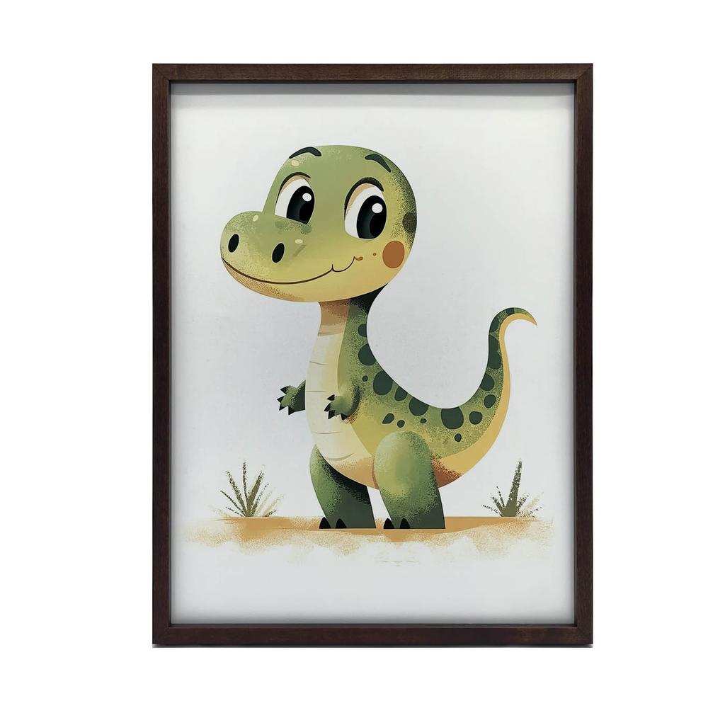 Uśmiechnięty Dinozaur Uśmiechnięty Dinozaur, 70X100 Cm, Bez Ramy, Płótno Premium Na Blejtramie