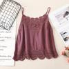 Chaleco de ganchillo de punto hueco para el verano de mujer con nuevo top de tirantes suelto bohemio sin mangas