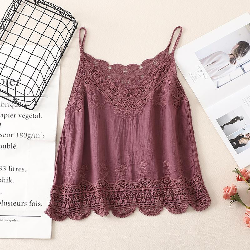 Chaleco de ganchillo de punto hueco para el verano de mujer con nuevo top de tirantes suelto bohemio sin mangas