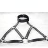 Sexy Leather Hollow Underwear Bandage Chain Nightwear Cosplay Costume Anime Role Play Lingerie Black Outfits Party Club
