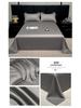 Solid Color Ice Silk Bed Sheet Set - Summer Cooling, Double/Single, Three-Piece, 2025 Edition