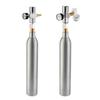 Cilindru de CO2 pentru sifon 0,6L(gol) cu Regulator Portabil de CO2, Kit Cilindru de Aluminiu CO2 pentru Bere Carbonatată Homebrew, Apă Minerală DIY