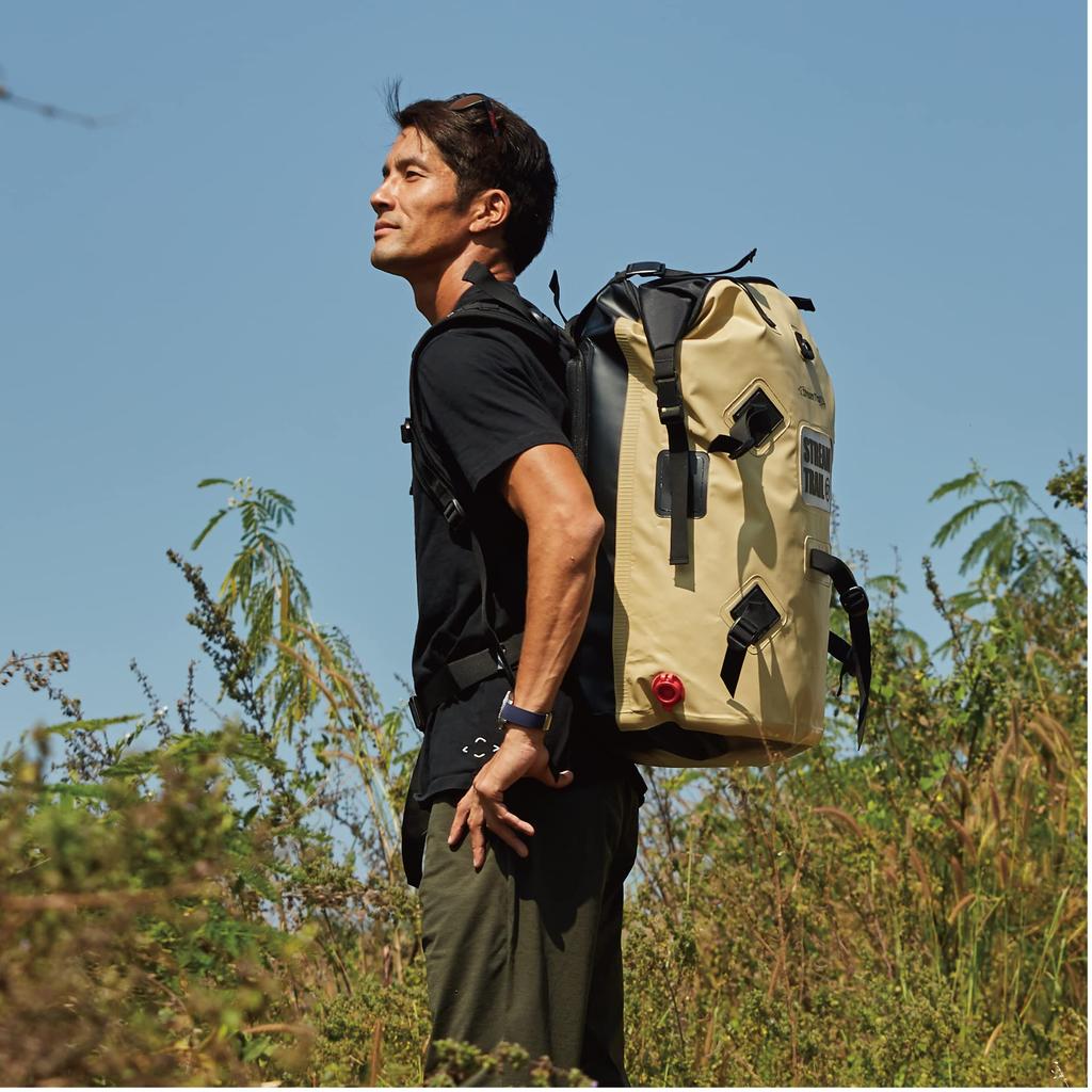 Waterproof Backpack Dry Tank 60L D2 EMERALD Large [Stream Trail]