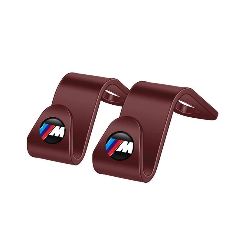 BABD1 2025 Hot Car Interior Seat Hooks Sundry Storage Holder For BMW M Power I3 G08 F15 F16 G20 G30 G11 G12 E36 E34 F94 F95 F97 F98 F9