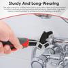 6"8"10"12" Self Adjusting Wrench Universal Plumber Wrench Pipe Wrench Set for 0.27"-1.69"/7-43mm Standard Nut Irregular Nut Pipe