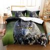 Owl Duvet Cover Set Microfiber Cute White Owl Comforter Cover Bird Animal Quilt Cover For Boys Teens Adults Double Queen Size