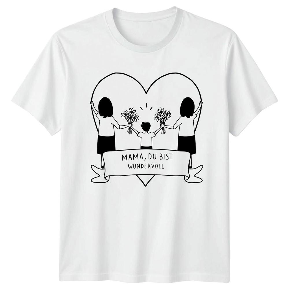 Mama Du Bist Wundervoll Unisexs TShirt GerUnisex Mothers Day Family Mothers Day S