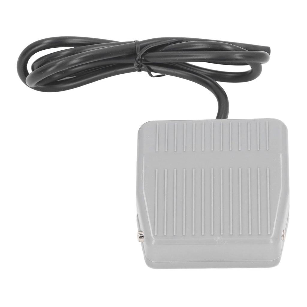 Fußschalter Gehäuse aus Aluminiumlegierung Silberkontakt Schließer Rutschfestes Fußpedal Steuerschalter