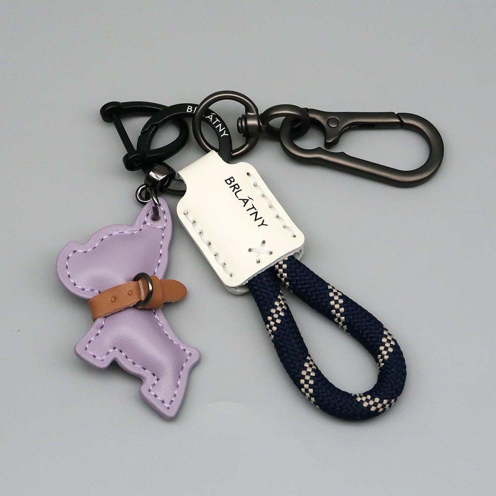 Leather Key Chain Handmade Keychain High Quality Keyrings  for Women Men