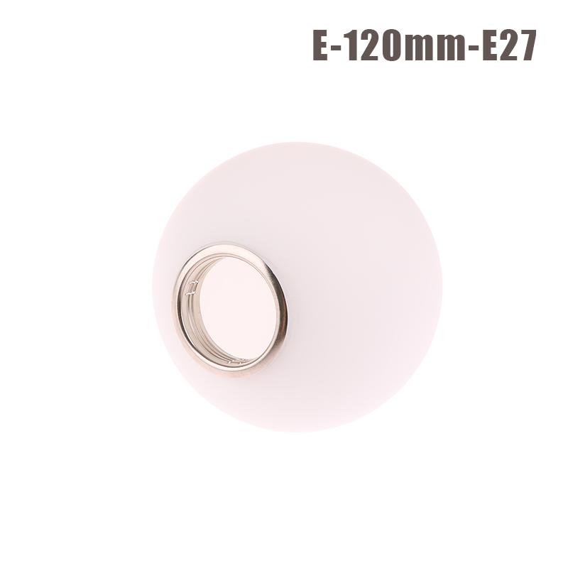 Weißer Lampenschirm aus Glas für E14/E27-Glühbirne, Öffnungszubehör, Ersatzglobus oder Lampenschirm aus Glas