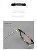 Unisex Pure Titanium Eyeglass Frames with Full-Frame and Acetate TR Options for Myopia, Compatible with Prescription Lenses.