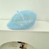 Breathable Raffia Grass Woven Beret Hat For Women Spring Essential Hollowout Sun Hat For Various Occasion Photoshoots Headpiece