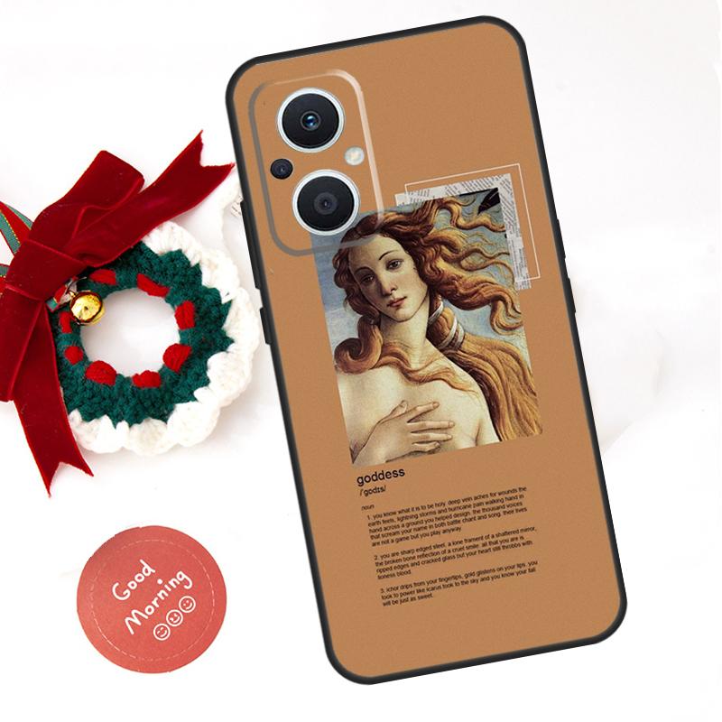 Art Paintings The Birth Of Venus Funda For OPPO Reno 10 11 12 13 14 Pro 11F 12F 13F 14F 7 8 Lite OPPO Find X8 X6 X9 Pro Case