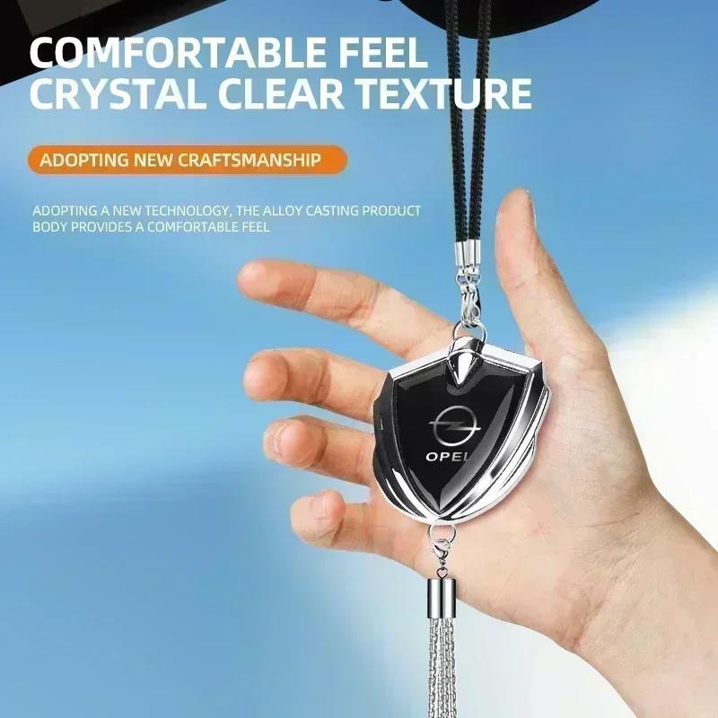 AAIZ1 Car Rearview Mirror Pendant Auto Emblem Accessories For Opel Meriva Corsa Astra Vivaro Signum Insignia Mokka Adam Combo Junior