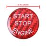 Red Engine Start Stop Button Carbon Fiber Cover  For BMW 3 5 Series E90 E60 X5 B