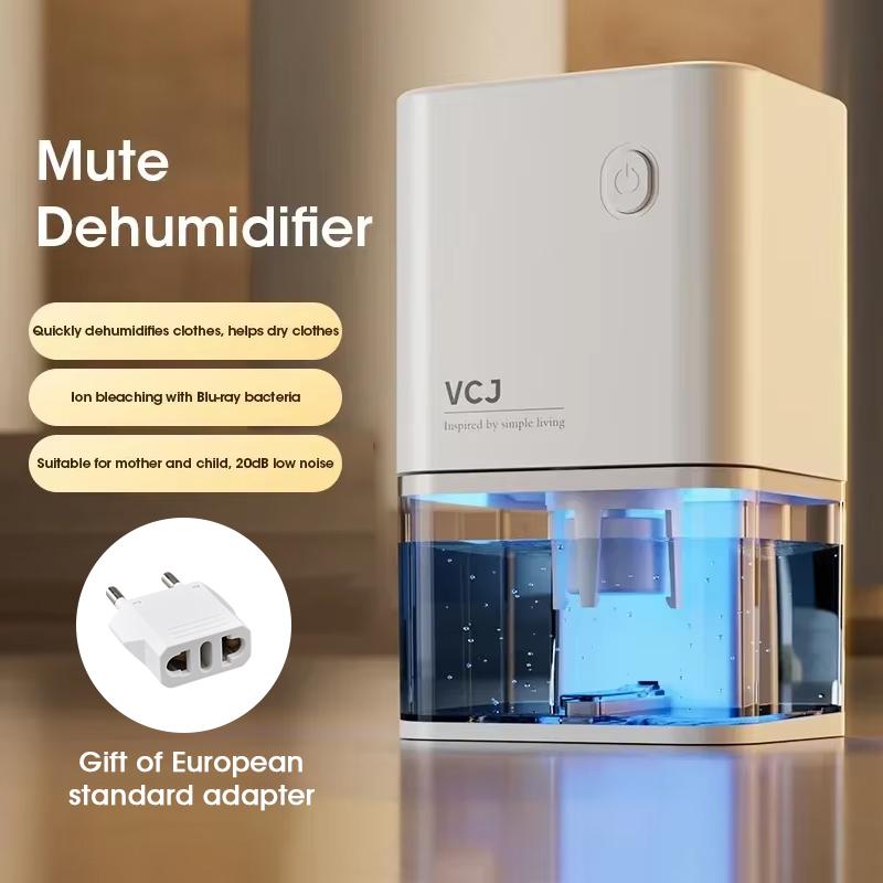 

2026 New Silent Dehumidifier For EU Plug - Quiet Moisture Absorber Air Dryer Deodorizer for Bedroom Office Kitchen Home EU Plug