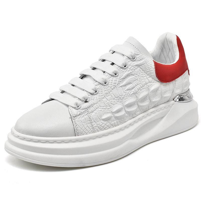 

Korean Style Fashion Light Weight Thick Soled White Shoes Individuality Spring Unisex Fashion Shoes Casual Shoes Foot ComfortMen 38