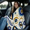 PROTECTION Evil Eye Totem Art Print Flannel Blanket for Adult Quality Soft Warm Universal Blanket for Travel Picnic Home