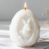 Easter Bunny Egg Silicone Mold Easter Bunny Egg Candle Mold Reusable Easy Release Mold For Wax Plaster Soap Arts & Crafts