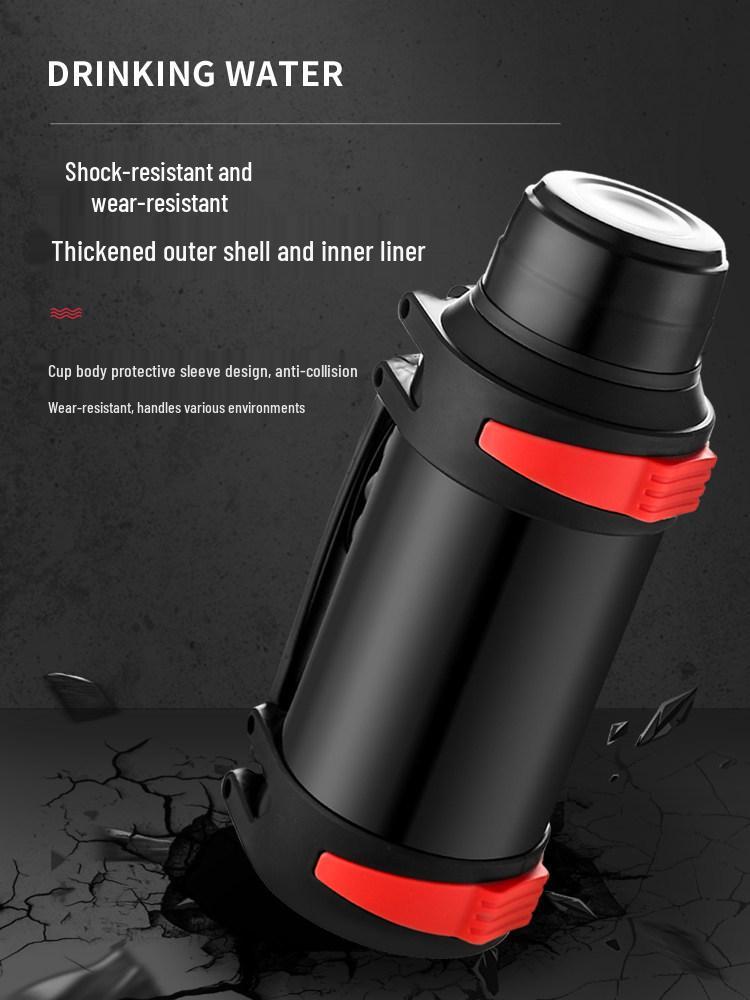 316 Stainless Steel Large Capacity Thermos Flask for Outdoor, Construction, Home Use - Portable Hot Water Bottle for Men and Women