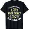 Badminton Shirt Joke Soft Serve Quote Badminton Player Gift T-Shirt(1)