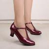 Ladies High Heels Pumps Women Latin Dance Shoes 4CM Low Heels Female Wedding Party Shoes Female