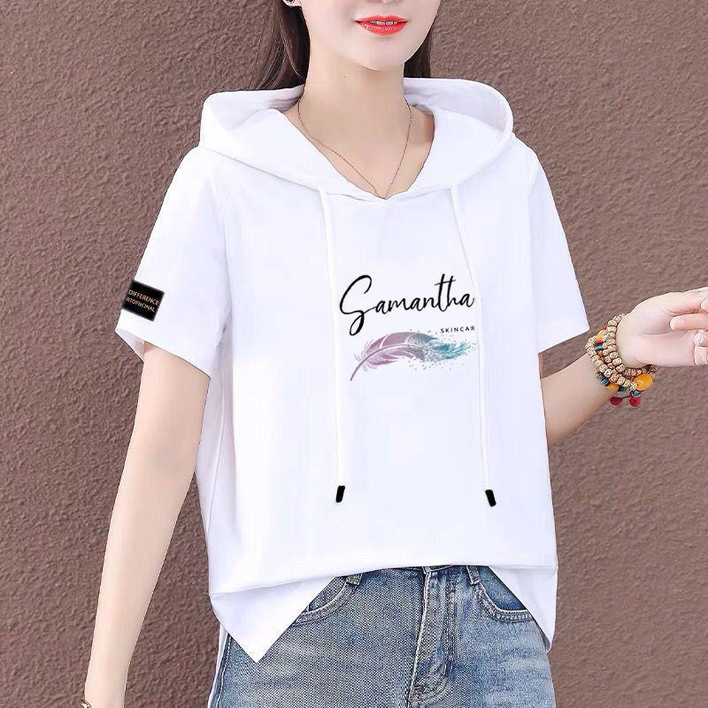 

Летняя футболка Urban Casual Simple Женская свободная толстовка с капюшоном Женская свободная толстовка Urban Casual Корейская женская свободная толстовка с капюшоном XXXL белый