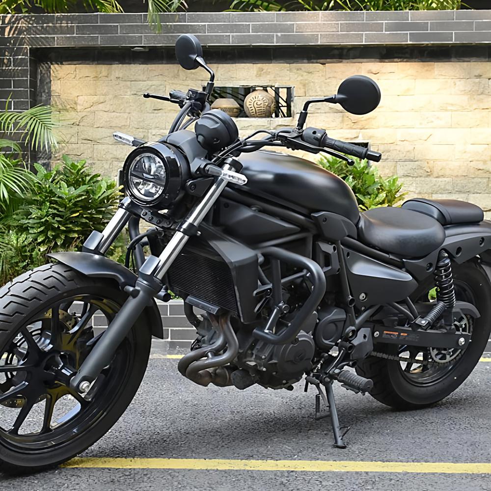 For Kawasaki Eliminator 500 24-25 Engine Protection Crash Anti-fall Bumper Guard Bar - Durable Crash Bar for Enhanced Safety