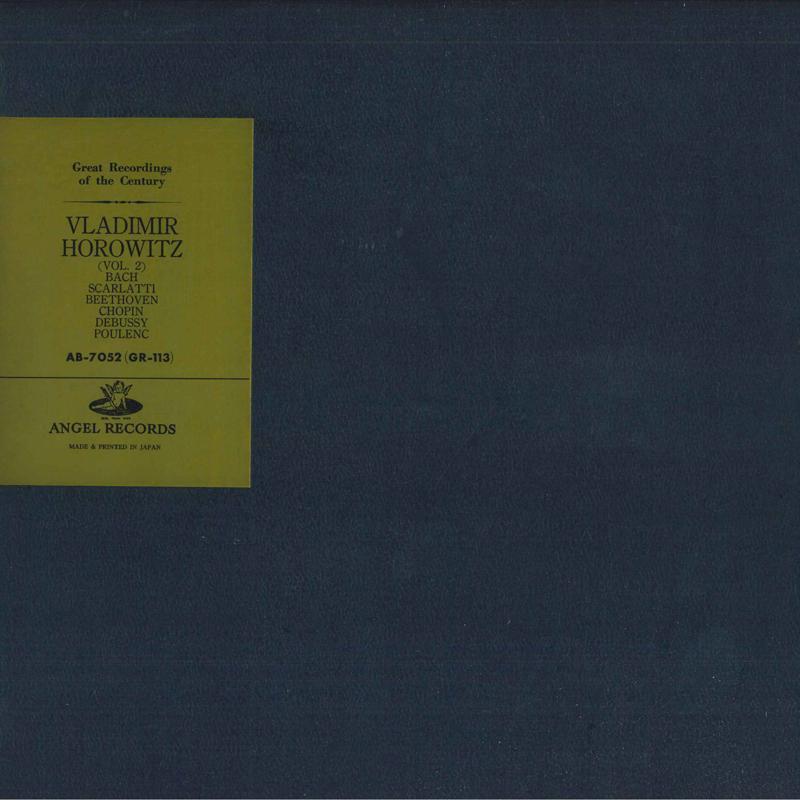 

LP Record VLADIMIR HOROWITZ - Piano Recital Vol. 2 AB7052 ANGEL Japan Classical Used