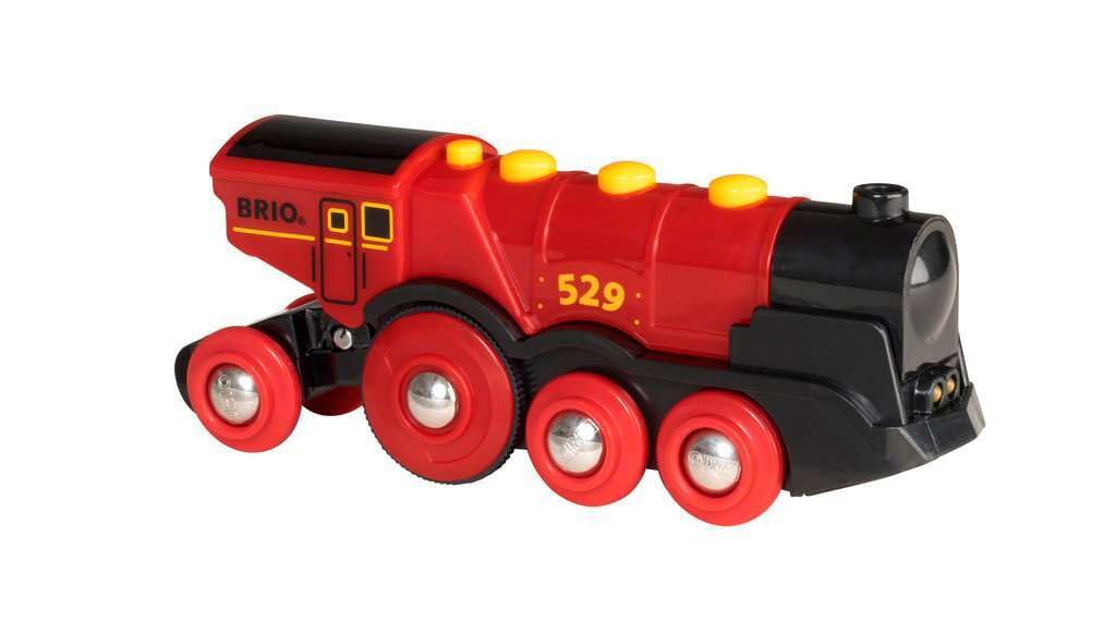 BRIO Mighty Action Locomotive for ages 3 and Wooden Toy Electric Gift 33592, up. [Toy, Train, Locomotive, Car, Vehicle, (Birthday/Christmas)]