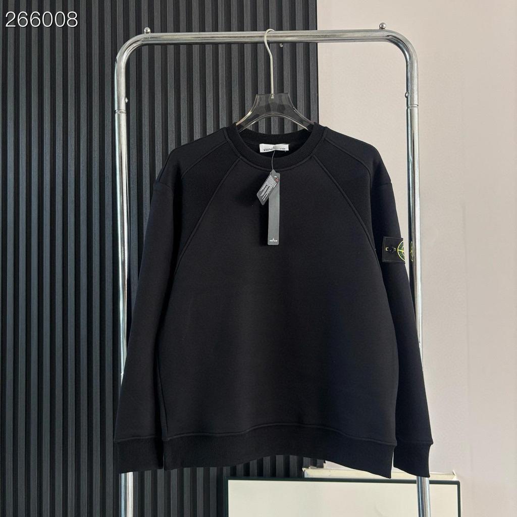 Hanorac Gros, Cald, cu Catifea, CrossStone Stone Island Plus - Design Trendy cu Gât Rotund