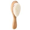 Grooming Comb   Baby Comb Brush, Multifunction Natural Goat Hair Comb, Infant Hair Massage for Baby At Home