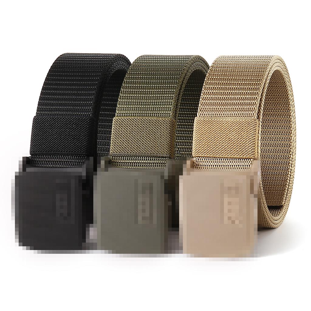 5.11 Men'S Alloy Buckle Toothless Braided Belt Military Training Security Outdoor Tactical Military Fan Overalls Canvas Belt