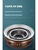 Korean Smokeless Charcoal Grill: Round Table Metal Iron BBQ & Tea Brewing Stove for Outdoors