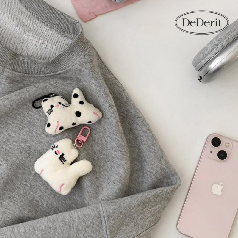 Süße Katze rosa Nase Punkt Katze Puppe Tasche Schlüsselanhänger