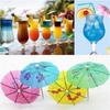 40Pcs Paper Cocktail Parasols Umbrellas Party Wedding Supplies Luau Drink Stick