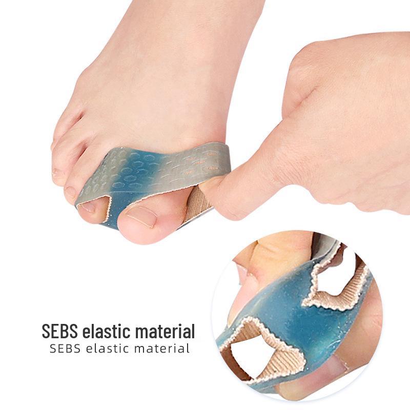 Unisex Double Hole Fiber Toe Separator for Bunions and Overlapping Toes