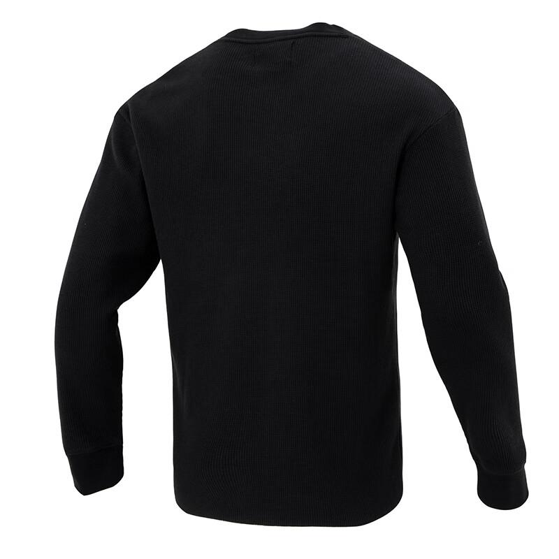 Nike Solid Color Loose Fit Crew Neck Sweatshirt Men Tops Black FD7462-010