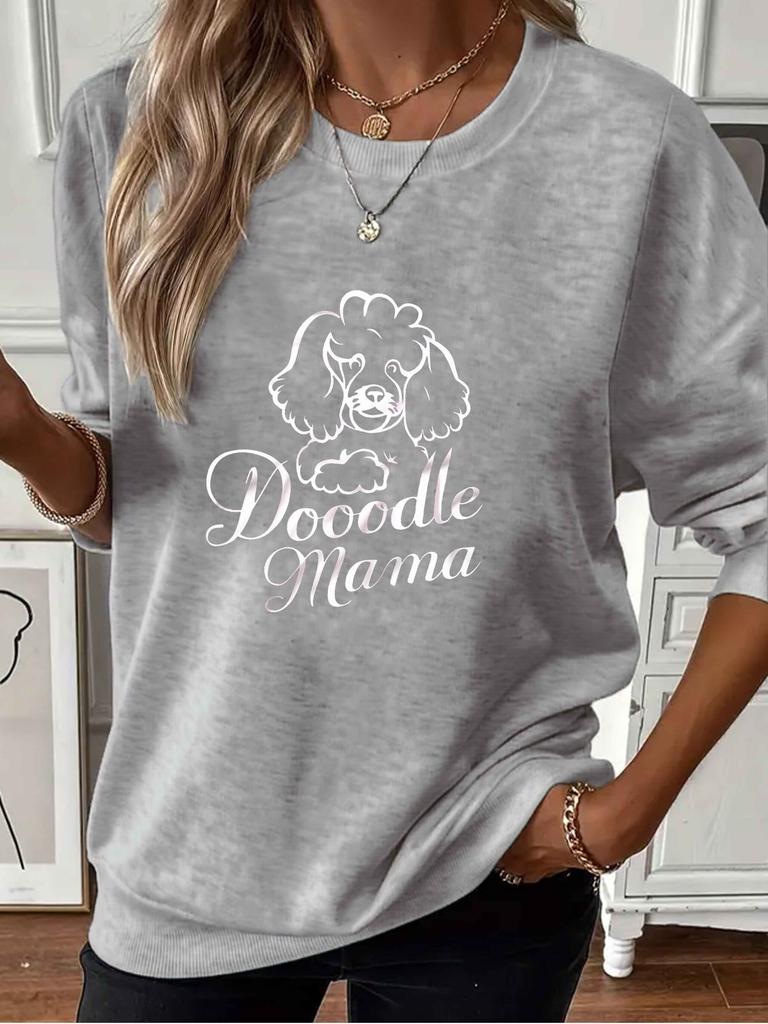 Dog doodle mama women's sweatshirts