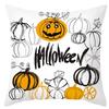 New Halloween Pillow Cover Home Decoration Spoof Pumpkin Sofa Waist Cushion Cushion Cover Pillow Cover