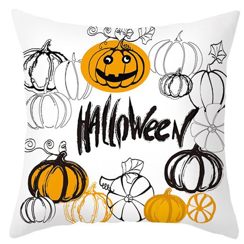 New Halloween Pillow Cover Home Decoration Spoof Pumpkin Sofa Waist Cushion Cushion Cover Pillow Cover