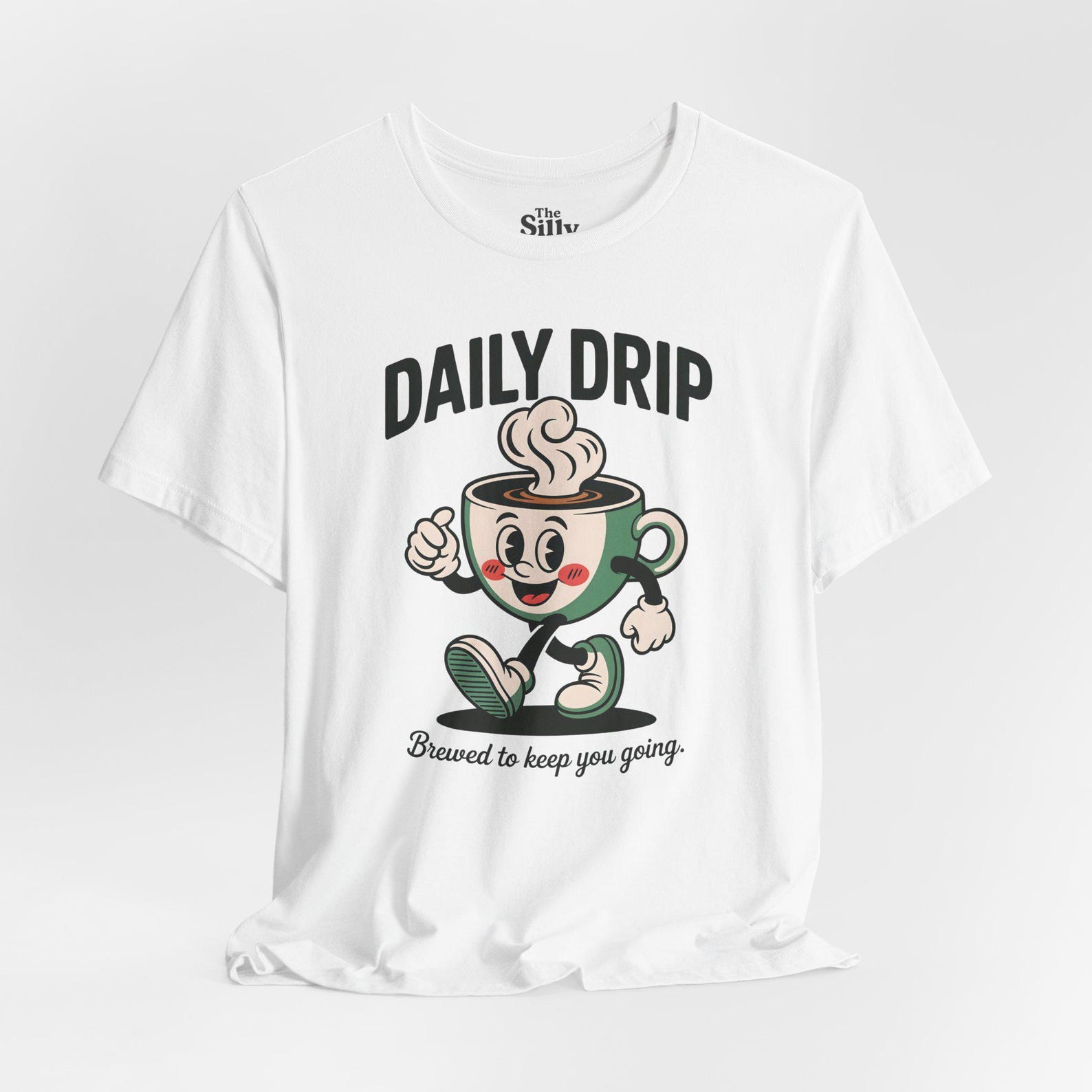 Daily Drip Coffee T-Shirt, Retro Caffeine Tee, Barista Gift 2XL