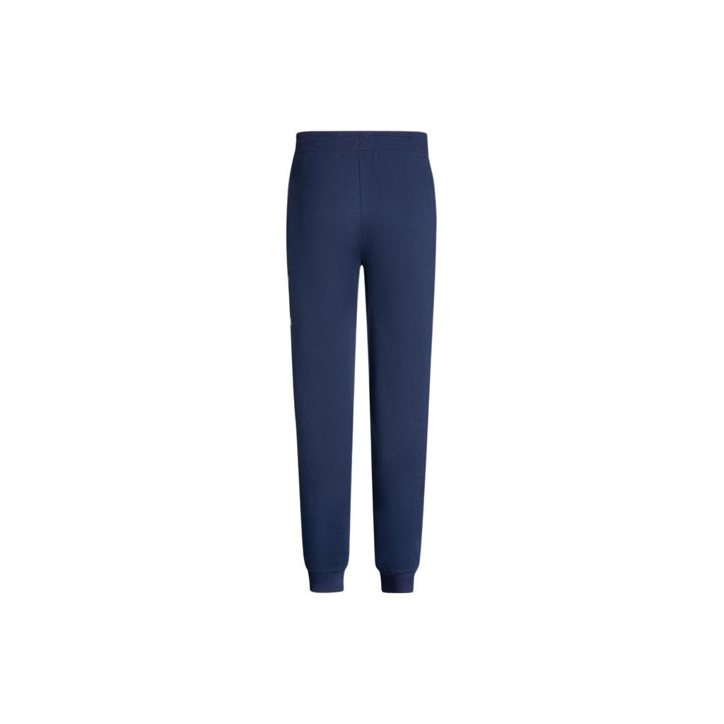 Emporio Armani EA7 Logo Print Cuffed Casual Pants Men Bottoms Navy-Blue 3DPP73-PJ05Z-1554