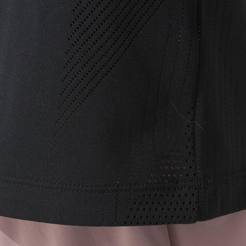 Adidas Sports Training Comfortable Breathable Striped Raglan Short Sleeve T-Shirt Women Tops Black JE6200