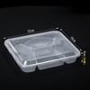Einweg-Lebensmittelbehälter mit 4 Fächern Takeaway-Mittagessenbox Bento Meal Prep Behälter Lebensmittelqualität