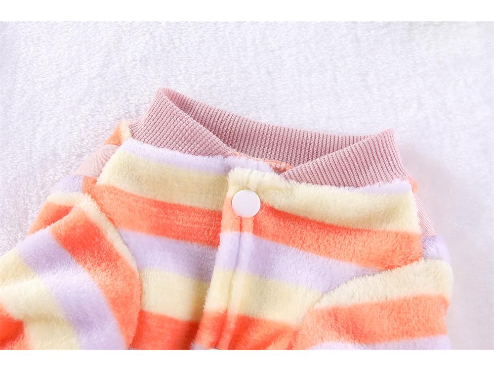 Pet Warmth Flannel Four-Legged Autumn/Winter Leashable Outfit for Dogs & Cats
