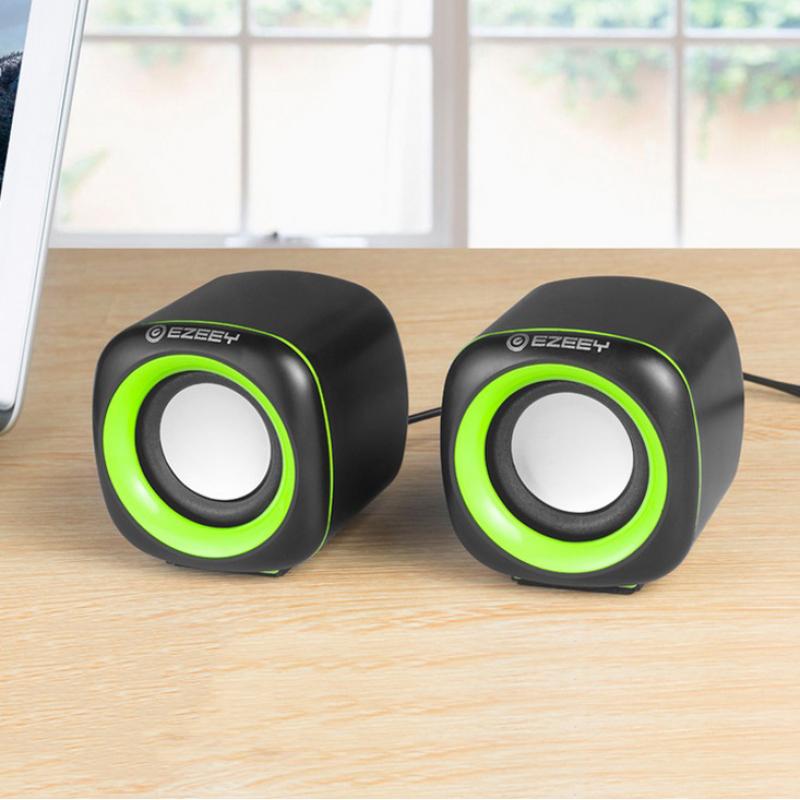 Datamaskinhøyttalere Stereo Dyp Bass Lydboks Høyttaler For PC Laptop Musikkspiller Subwoofer Multimedia